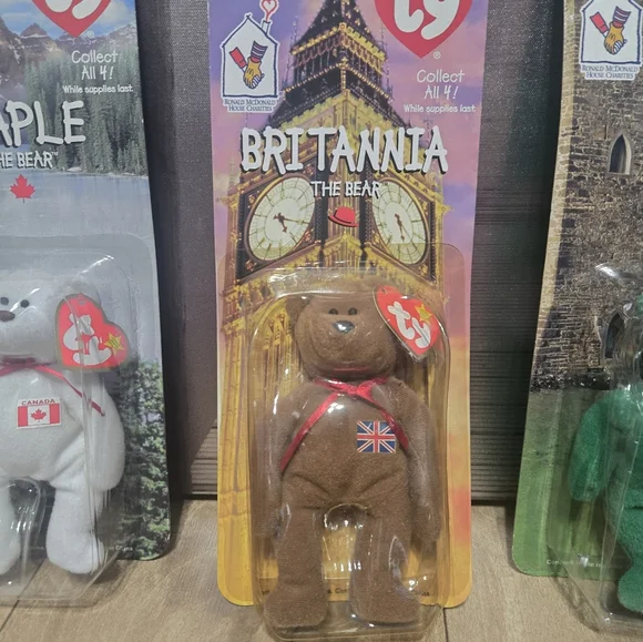 Ty Beanie Babies Bears Collection - Maple, Britannia, Erin, Glory - Picture 10 of 13